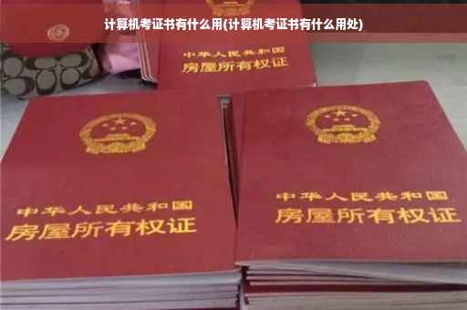 计算机考证书有什么用(计算机考证书有什么用处)
