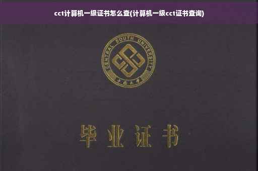 cct计算机一级证书怎么查(计算机一级cct证书查询)