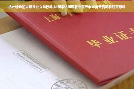 达州特色初中部是公立学校吗,达州市达川区职业高级中学有普高部和职高部吗