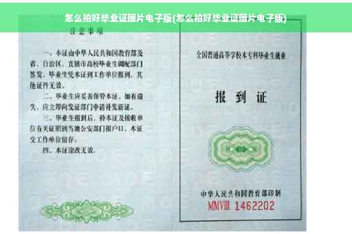 怎么拍好毕业证图片电子版(怎么拍好毕业证图片电子版)