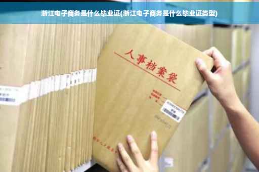 浙江电子商务是什么毕业证(浙江电子商务是什么毕业证类型)