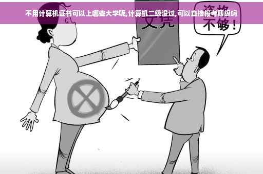 不用计算机证书可以上哪些大学呢,计算机二级没过,可以直接报考四级吗