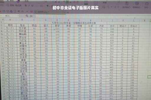 初中毕业证电子版图片真实