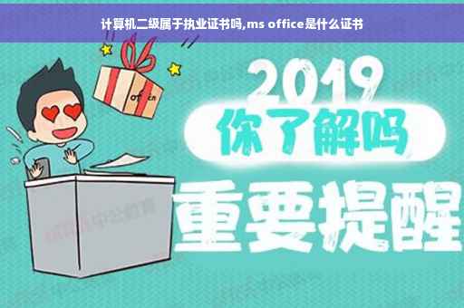 计算机二级属于执业证书吗,ms office是什么证书