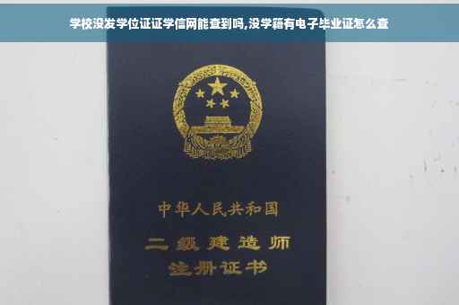 学校没发学位证证学信网能查到吗,没学籍有电子毕业证怎么查