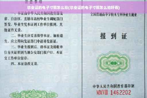 毕业证的电子寸照怎么拍(毕业证的电子寸照怎么拍好看)