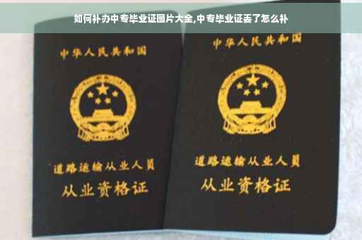 如何补办中专毕业证图片大全,中专毕业证丢了怎么补