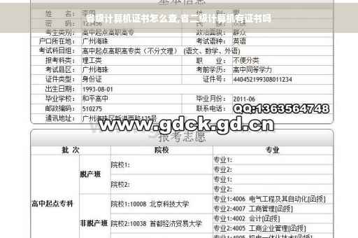 省级计算机证书怎么查,省二级计算机有证书吗 省级计算机证书怎么查,省二级计算机有证书吗