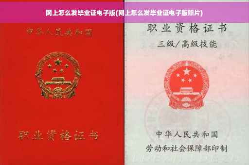 网上怎么发毕业证电子版(网上怎么发毕业证电子版照片)
