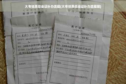 大专纸质毕业证补办流程(大专纸质毕业证补办流程图)