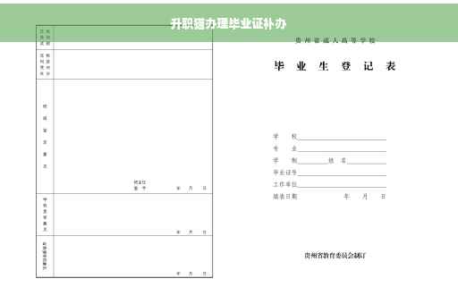 升职猫办理毕业证补办