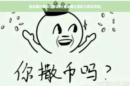 有全国计算机三级证书(有全国计算机三级证书吗)