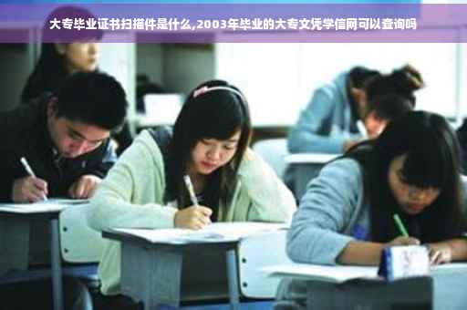 大专毕业证书扫描件是什么,2003年毕业的大专文凭学信网可以查询吗