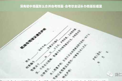 没有初中档案怎么合并自考档案-自考毕业证补办档案在哪里