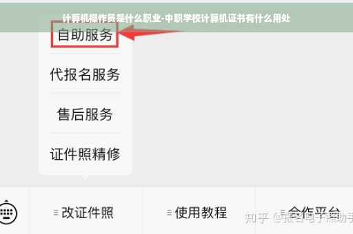 计算机操作员是什么职业-中职学校计算机证书有什么用处