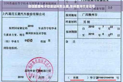 微信能查电子毕业证吗怎么查,怎样查询毕业证号