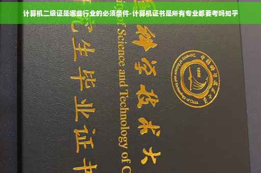 计算机二级证是哪些行业的必须条件-计算机证书是所有专业都要考吗知乎