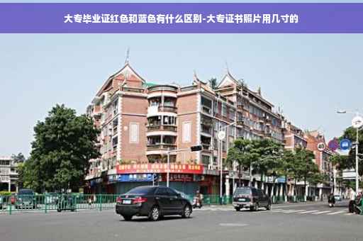 大专毕业证红色和蓝色有什么区别-大专证书照片用几寸的