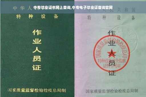 中专毕业证书网上查询,中专电子毕业证查询官网