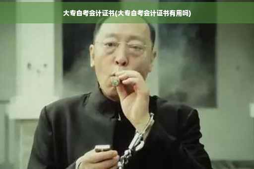 大专自考会计证书(大专自考会计证书有用吗)