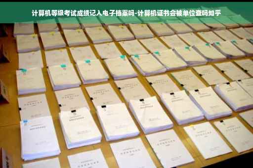 计算机等级考试成绩记入电子档案吗-计算机证书会被单位查吗知乎