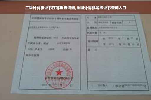二级计算机证书在哪里查询到,全国计算机等级证书查询入口