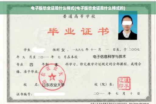 电子版毕业证是什么格式(电子版毕业证是什么格式的)