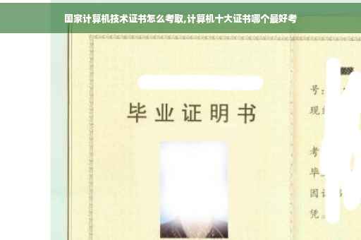 国家计算机技术证书怎么考取,计算机十大证书哪个最好考