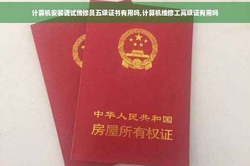 计算机安装调试维修员五级证书有用吗,计算机维修工高级证有用吗