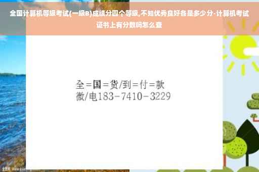 全国计算机等级考试(一级B)成绩分四个等级,不知优秀良好各是多少分-计算机考试证书上有分数吗怎么查