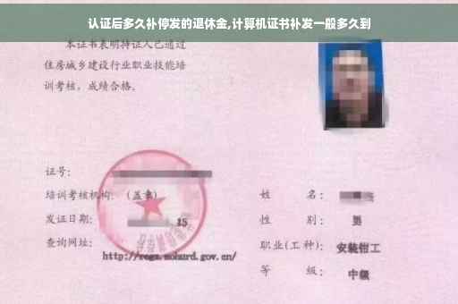 认证后多久补停发的退休金,计算机证书补发一般多久到