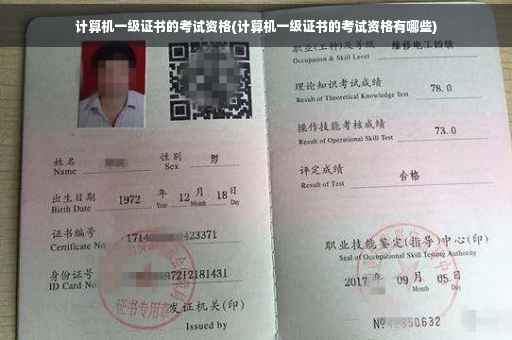计算机一级证书的考试资格(计算机一级证书的考试资格有哪些)