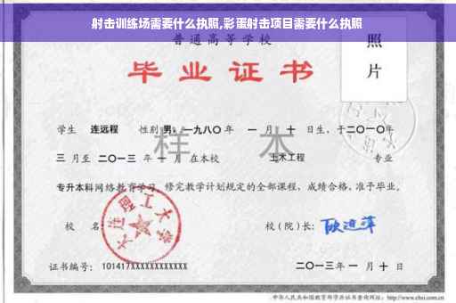射击训练场需要什么执照,彩蛋射击项目需要什么执照