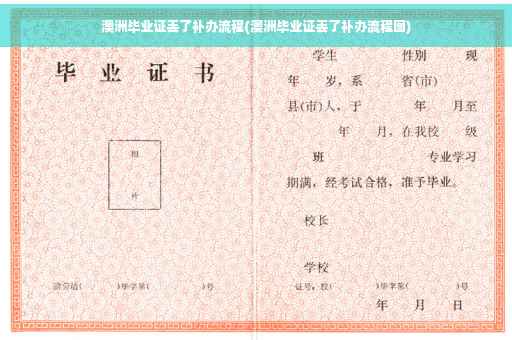 澳洲毕业证丢了补办流程(澳洲毕业证丢了补办流程图)