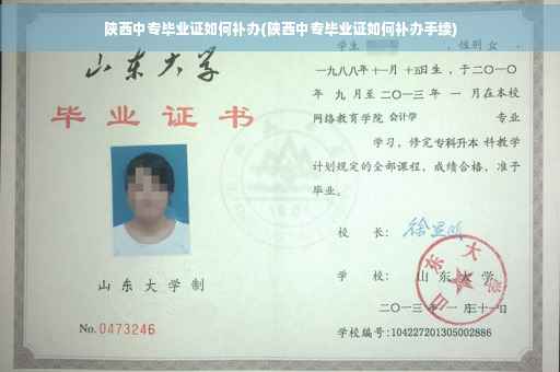 陕西中专毕业证如何补办(陕西中专毕业证如何补办手续)