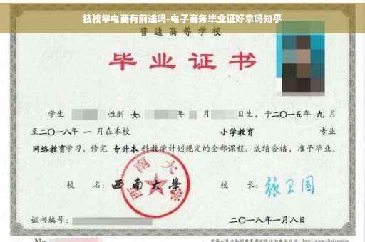 技校学电商有前途吗-电子商务毕业证好拿吗知乎