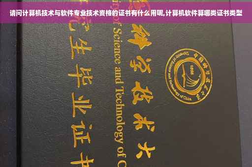 请问计算机技术与软件专业技术资格的证书有什么用呢,计算机软件算哪类证书类型