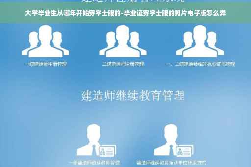 大学毕业生从哪年开始穿学士服的-毕业证穿学士服的照片电子版怎么弄