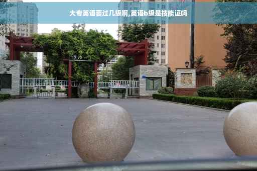 大专英语要过几级啊,英语b级是技能证吗