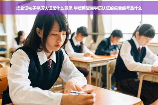 毕业证电子学历认证是什么意思,学信网查询学历认证的报告编号是什么 毕业证电子学历认证是什么意思,学信网查询学历认证的报告编号是什么