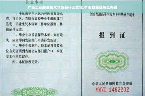 广西工业职业技术学院是什么文凭,中专毕业证怎么办理