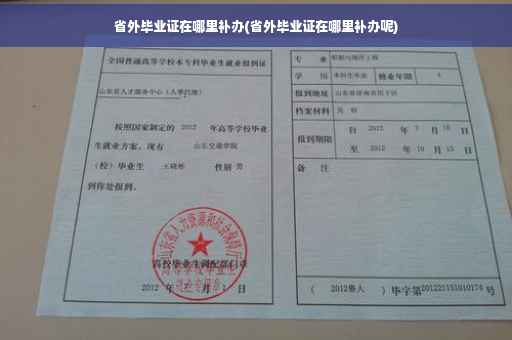 省外毕业证在哪里补办(省外毕业证在哪里补办呢)