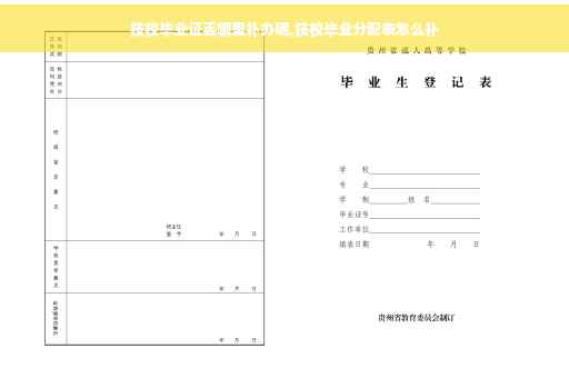 技校毕业证丢哪里补办呢,技校毕业分配表怎么补