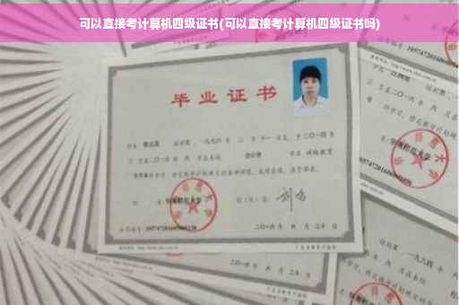 可以直接考计算机四级证书(可以直接考计算机四级证书吗)