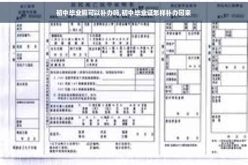 初中毕业照可以补办吗,初中毕业证怎样补办回来