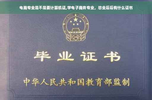 电商专业是不是要计算机证,学电子商务专业，毕业后后有什么证书