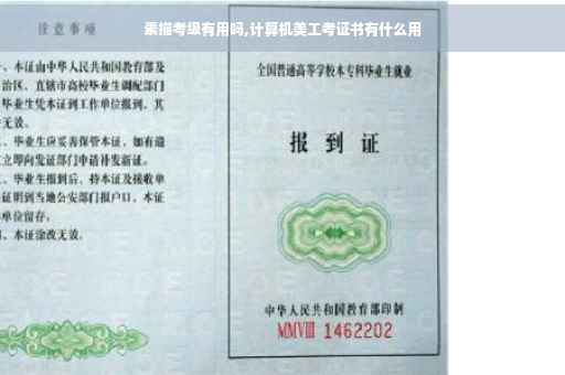 素描考级有用吗,计算机美工考证书有什么用