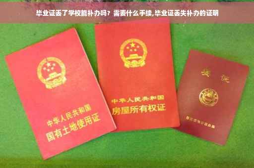 毕业证丢了学校能补办吗？需要什么手续,毕业证丢失补办的证明