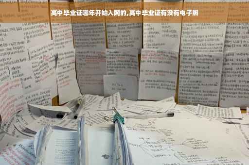 高中毕业证哪年开始入网的,高中毕业证有没有电子照