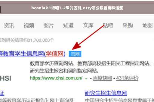 bosniak 1级和1-2级的区别,etsy怎么设置两种运费